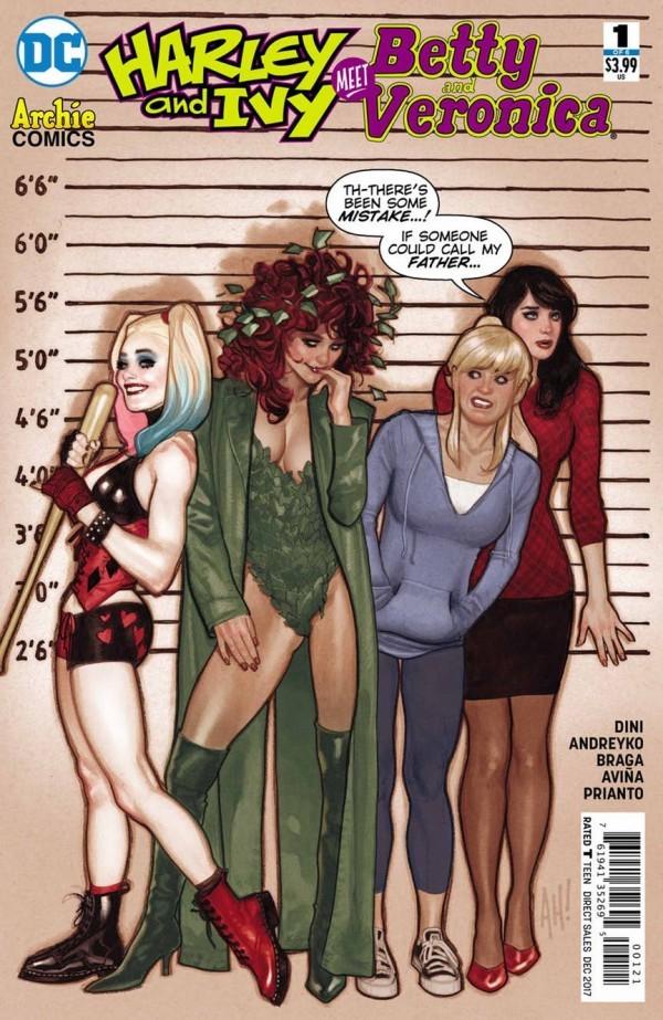 Harley & Ivy Meet Betty & Veronica [Hughes] #1 (2017) Comic Books Harley and Ivy Meet Betty and Veronica