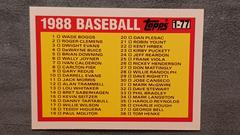 Checklist 1-77 #77 Baseball Cards 1988 Topps Mini League Leaders Prices