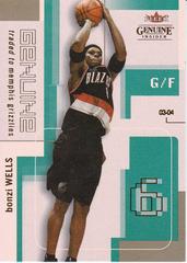 Bonzi Wells #93 Basketball Cards 2003 Fleer Genuine Insider Prices