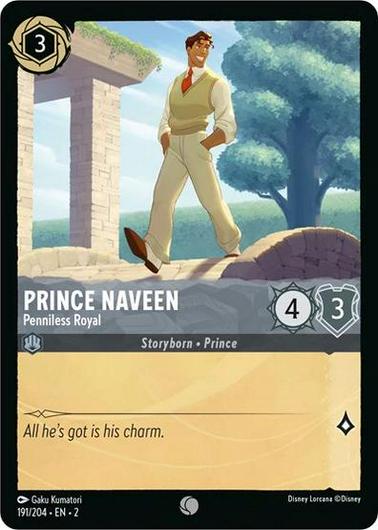 Prince Naveen - Penniless Royal [Foil] #191 Cover Art