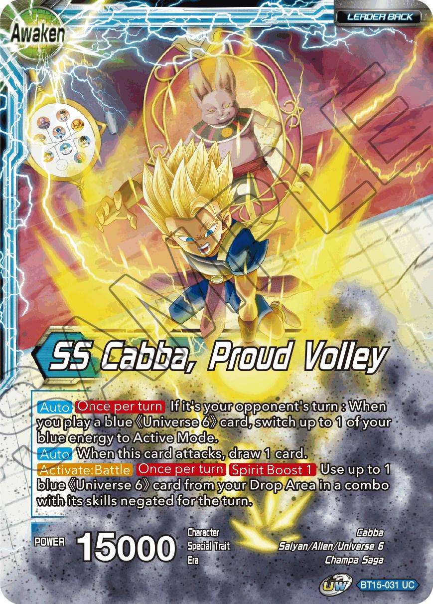 Cabba // SS Cabba, Proud Volley [Foil] BT15-031 Dragon Ball Super Saiyan Showdown