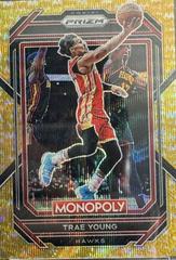 Trae Young [Gold Wave] #1 Basketball Cards 2022 Panini Prizm Monopoly Prices