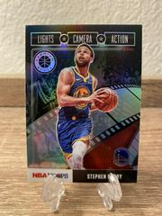 Stephen Curry [Holo] #2 Basketball Cards 2019 Panini Hoops Lights Camera Action Prices