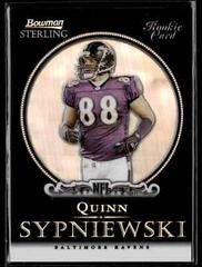 Quinn Sypniewski [Black Refractor] Football Cards 2006 Bowman Sterling Prices