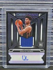 Quentin Grimes [Purple] Basketball Cards 2021 Panini Obsidian Rookie Jersey Ink Autographs Prices