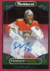 Spencer Knight [Red Autograph] #PP3 Hockey Cards 2021 Parkhurst Prominent Prospects Prices