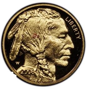 2008 W [PROOF] Coins $5 Gold Buffalo