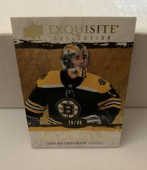 Jeremy Swayman [Gold] #R-JS Hockey Cards 2021 Upper Deck Black Diamond Exquisite Collection Rookies Prices