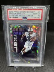 Saquon Barkley [Cracked Ice Ticket] #102 Football Cards 2018 Panini Contenders Prices