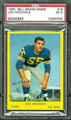 Lou Michaels #18 Football Cards 1960 Bell Brand Rams Prices