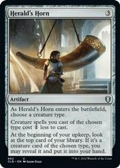 Herald's Horn Magic Commander Legends: Battle for Baldur's Gate Prices