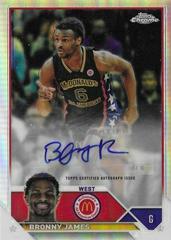 Bronny James Basketball Cards 2023 Topps Chrome McDonald's All American Autographs Prices