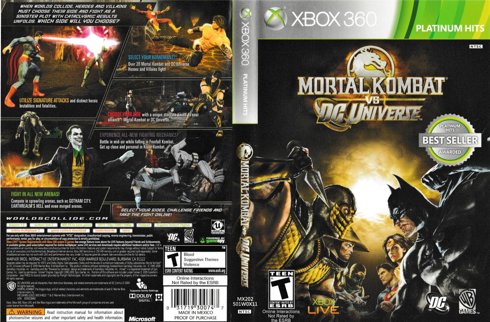 Мортал комбат на xbox 360 freeboot. Mortal Kombat vs. DC Universe.