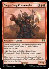 Siege-Gang Commander Magic Lord of the Rings Commander Prices