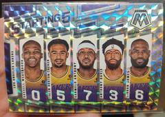 Anthony Davis, Carmelo Anthony, LeBron James, Russell Westbrook, Talen Horton Tucker Basketball Cards 2021 Panini Mosaic Starting 5 Prices