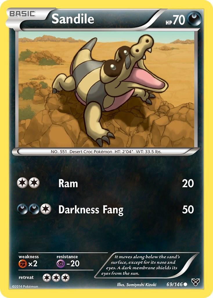 Sandile #69 Pokemon XY