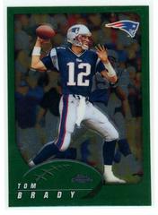 Tom Brady #100 Football Cards 2002 Topps Chrome Prices