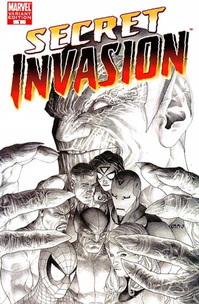 Secret Invasion [Mcniven Sketch] #1 (2008) Comic Books Secret Invasion