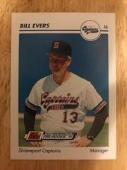 Bill Evers #324 Baseball Cards 1991 Impel Line Drive Pre Rookie AA Prices