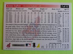 REVERSE | Kenny Lofton Baseball Cards 1997 Score Team Collection