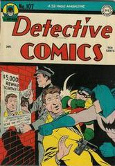 Detective Comics #107 (1946) Comic Books Detective Comics Prices