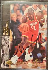 Vernon Maxwell [Electric Court Gold, Autograph] #41 Basketball Cards 1993 Upper Deck SE Prices