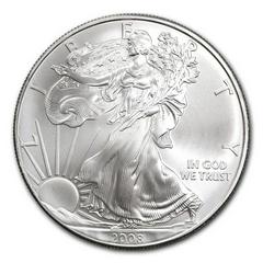 2008 W [BURNISHED] Coins American Silver Eagle Prices