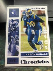 Aaron Donald #58 Football Cards 2020 Panini Chronicles Prices