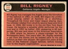 Back | Bill Rigney Baseball Cards 1966 Topps