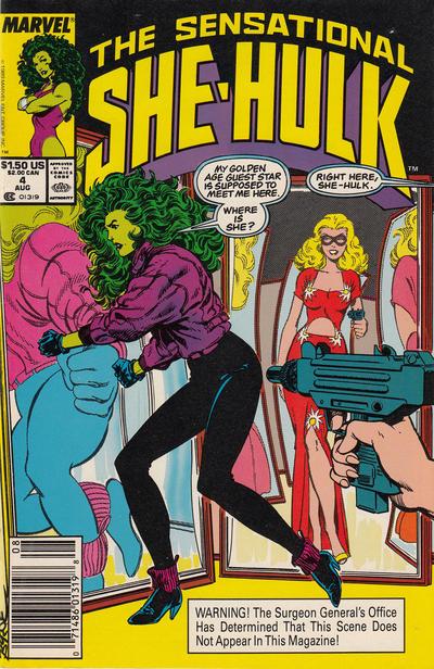 Sensational She-Hulk [Newsstand] #4 (1989) Comic Books Sensational She-Hulk