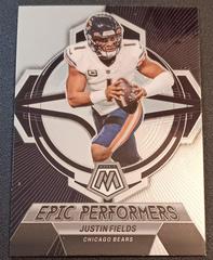 Justin Fields #EP-JF Football Cards 2023 Panini Mosaic Epic Performers Prices