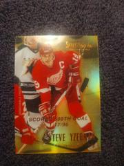 Steve Yzerman [Mirror Gold] #94 Hockey Cards 1995 Select Certified Prices