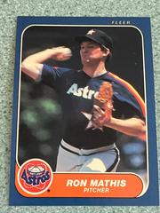 Ron Mathis #305 Baseball Cards 1986 Fleer Prices