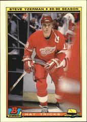 Steve Yzerman Hockey Cards 1990 Bowman Hat Tricks Prices