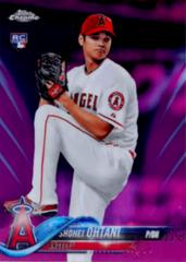Shohei Ohtani [Pitching Pink Refractor] #150 Baseball Cards 2018 Topps Chrome Prices
