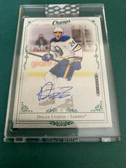 Dylan Cozens [Green] Hockey Cards 2020 Upper Deck Clear Cut Champs Autographs Prices