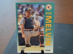 Bob Melvin #15 Baseball Cards 1992 Fleer Prices