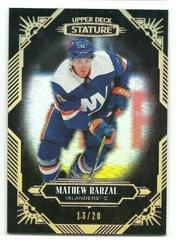 Mathew Barzal [Black] Hockey Cards 2020 Upper Deck Stature Prices