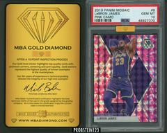 LeBron James [Gold Mosaic] Basketball Cards 2019 Panini Mosaic Prices