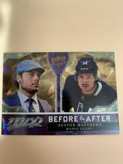 Auston Matthews [Gold] Hockey Cards 2021 Upper Deck MVP Before and After Prices