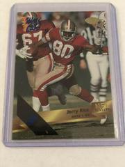 Jerry Rice [5 Stripe] #4 Football Cards 1993 Wild Card Prices