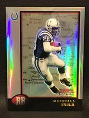Marshall Faulk [Interstate Refractors] #104 Football Cards 1998 Bowman Chrome Prices