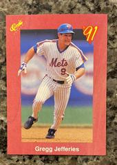 Greg Jefferies Baseball Cards 1991 Classic Prices