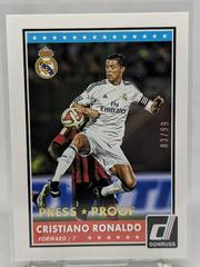 Cristiano Ronaldo [Gold Press Proof] Soccer Cards 2015 Panini Donruss Prices