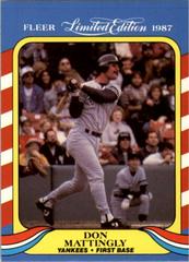 Don Mattingly #26 Baseball Cards 1987 Fleer Limited Edition Prices