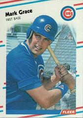 Mark Grace #U-77 Baseball Cards 1988 Fleer Update Prices