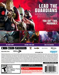 Back Cover | Marvel's Guardians of the Galaxy Playstation 5