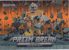 Jalin Hyatt [Orange Pulsar] #PB-13 Football Cards 2023 Panini Prizm Draft Picks Break Prices