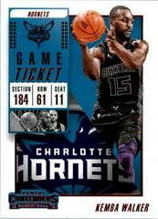 Kemba Walker [Game Ticket Red] Basketball Cards 2018 Panini Contenders Prices