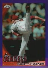 Scott Kazmir [Purple Refractor] #88 Baseball Cards 2010 Topps Chrome Prices